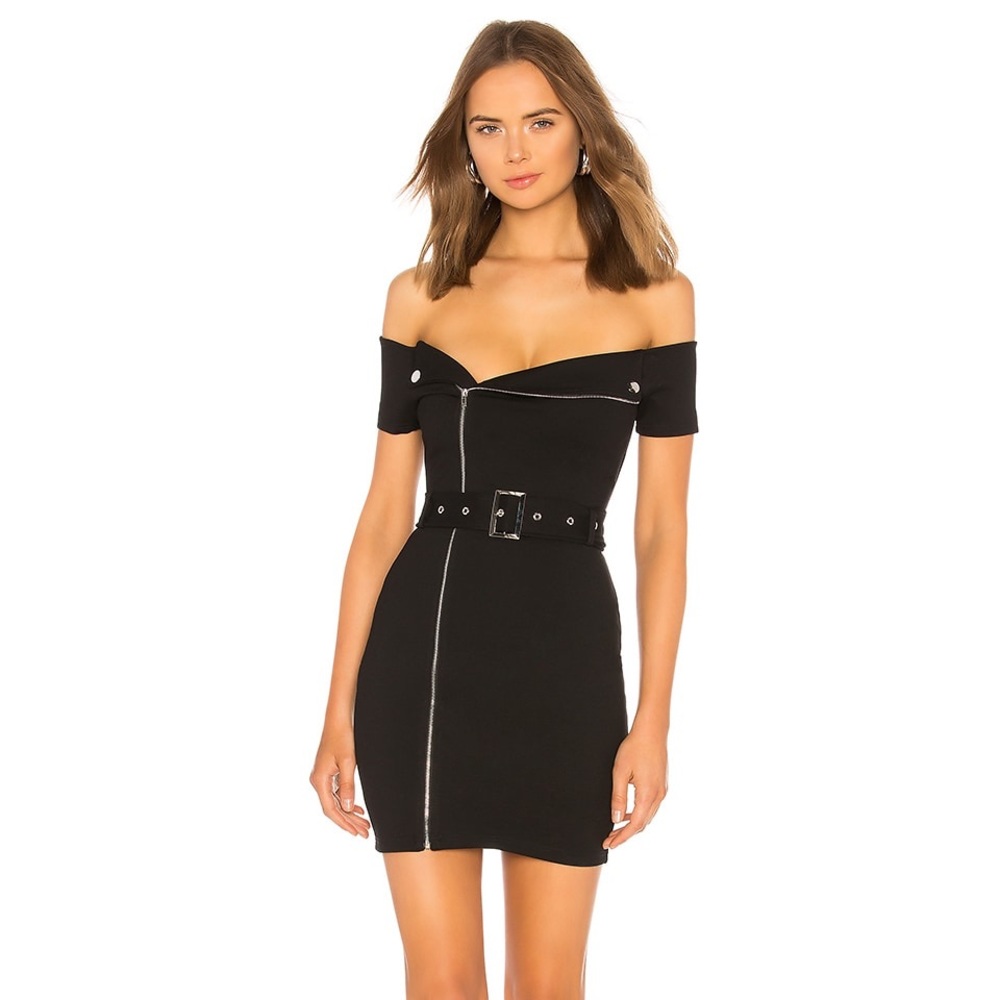 Superdown Sofia Belted Mini Dress